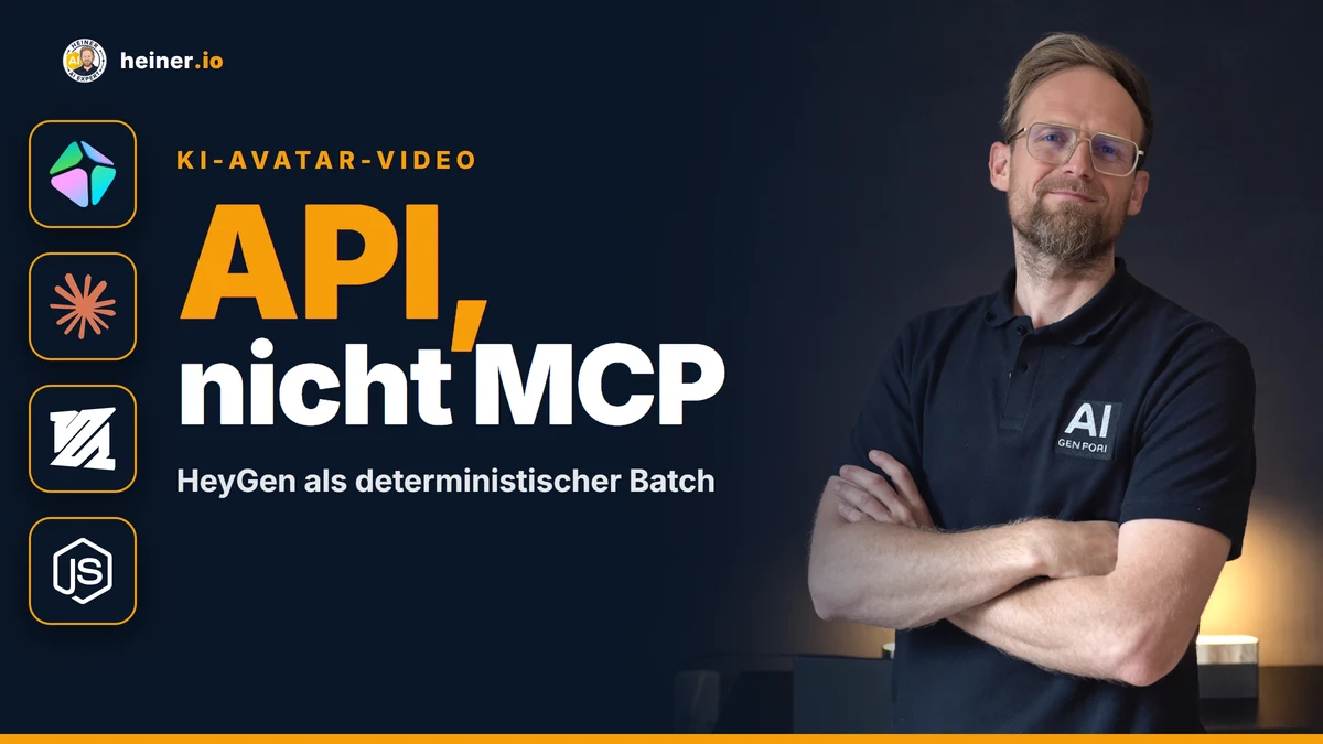 HeyGen per REST-API statt MCP: deterministischer Avatar-Render-Batch und Format-Match-Regel (heiner.io)