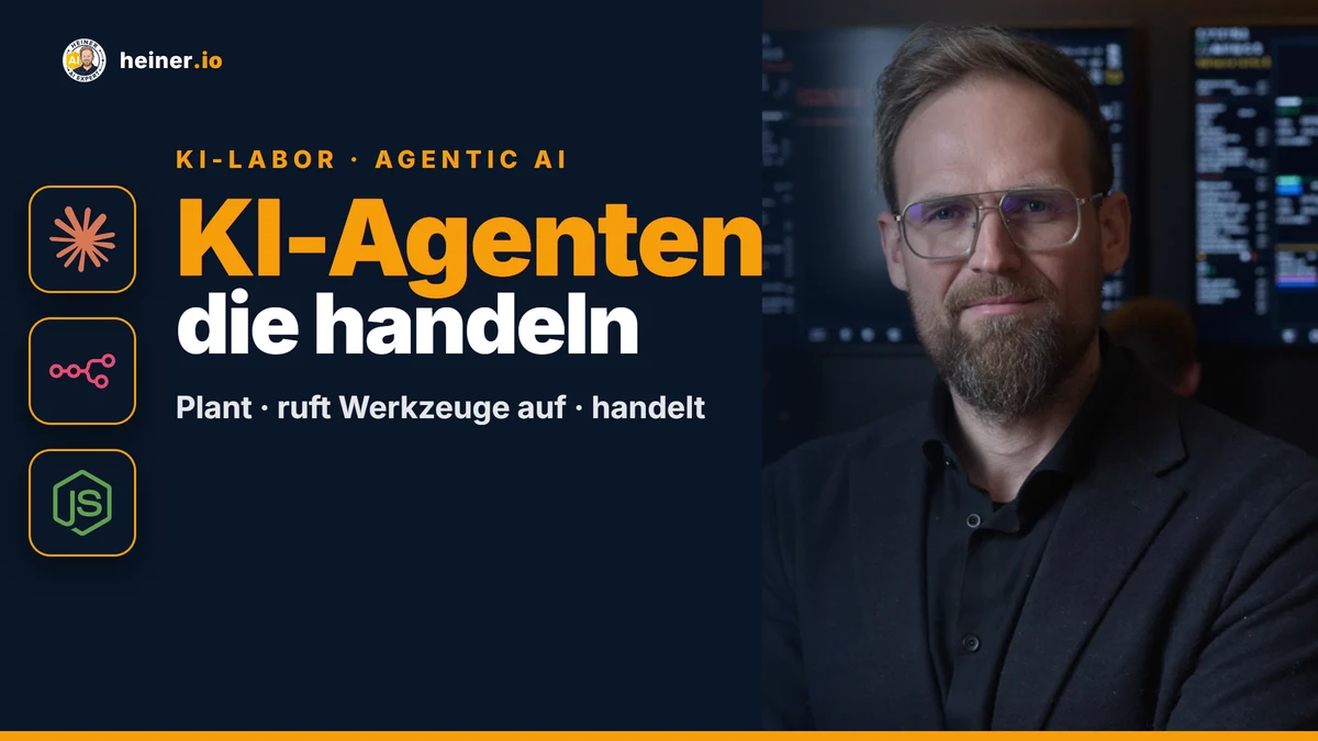 KI-Agenten für Unternehmen — Software, die plant, Werkzeuge nutzt und handelt (kein Chatbot); André Heiner, AI Engineer Rhein-Main (heiner.io)